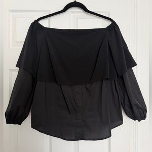 Guess Black Off-Shoulder Blouse